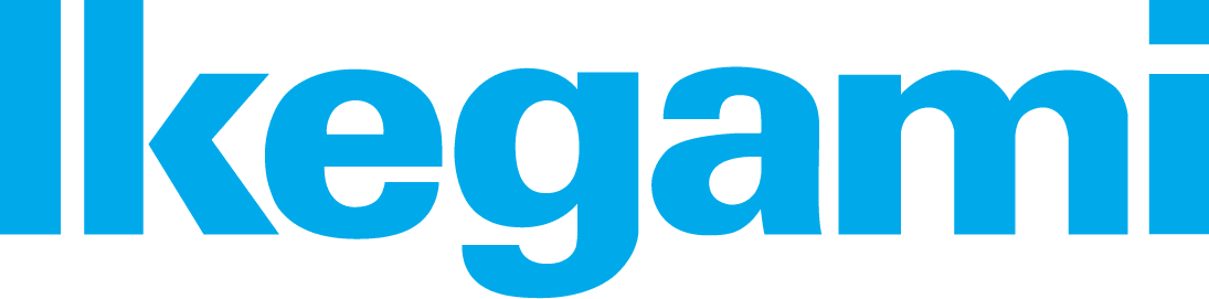 Ikegami logo featuring a bold design related to broadcast engineering solutions.